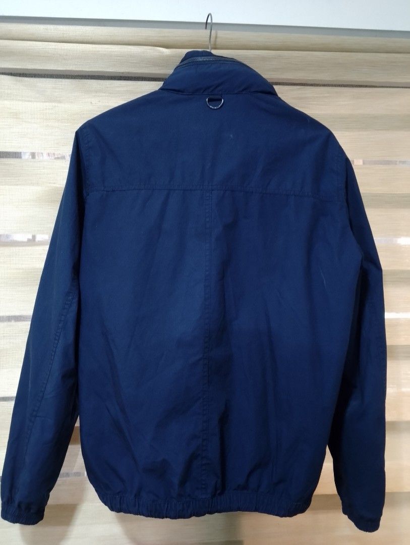 Mango Man Casual Navy Blue Hooded Jacket (Category: Coats, Jackets and Outerwear) located in San Fernando. Submitted by daveashtons (Listing ID 1450208791, Image 2). Description: MANGO MAN Jacket (Size M) ✅Original ✅Used 2x only ✅ Excellent condition / Like new ✅ No stains, no tears.