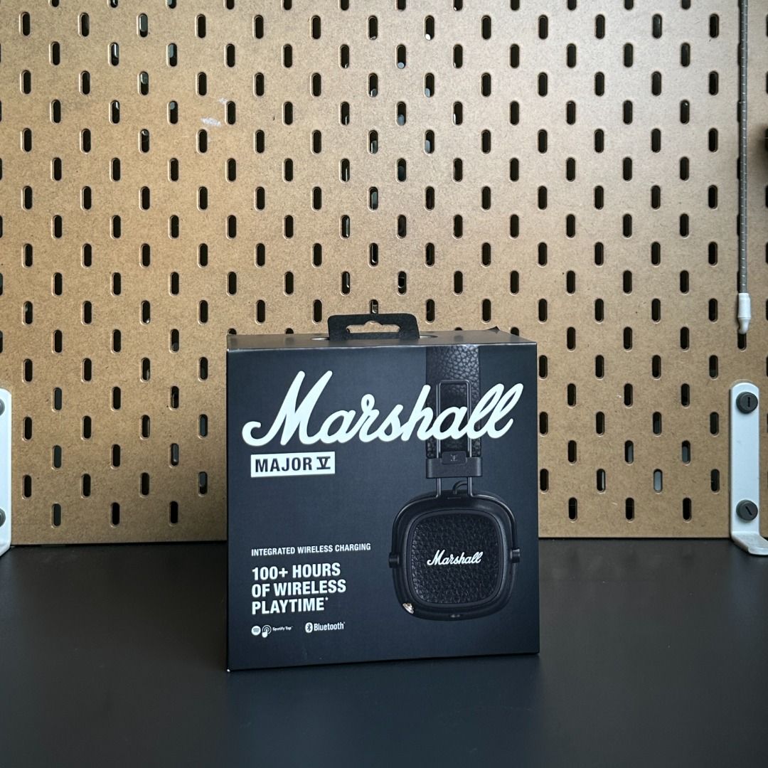 Marshall Major V Wireless Headphones (Category: Headphones & Headsets) located in Pasig City. Submitted by colelorenzo (Listing ID 1450166968, Image 1). Description: - Marshall Major V Wireless Headphones - Integrated wireless charging - Over 100 hours of wireless playtime - Bluetooth connectivity - Comes in original packaging - SRP 8,690.