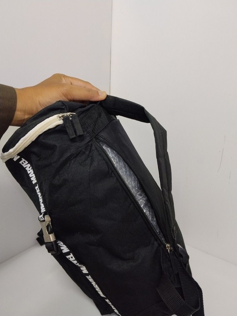 Marvel Comic Backpack (Category: Backpacks) located in Permatang Pauh. Submitted by syaiful_terra (Listing ID 1450290311, Image 3). Description: Marvel Backpack Material: Nylon No compartment for laptop Scan QR code for TikTok video..