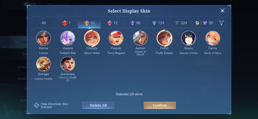 MLBB exalted collector 1 account! (Category: Game Gift Cards & Accounts) located in Kuala Lumpur. Submitted by shawnkoh2031705 (Listing ID 1447588340, Image 3). Description: 475 skins emblem max! have all heroes pm me for more account details! Can trade if same account value 012 5908952 whats app Only accept tng.