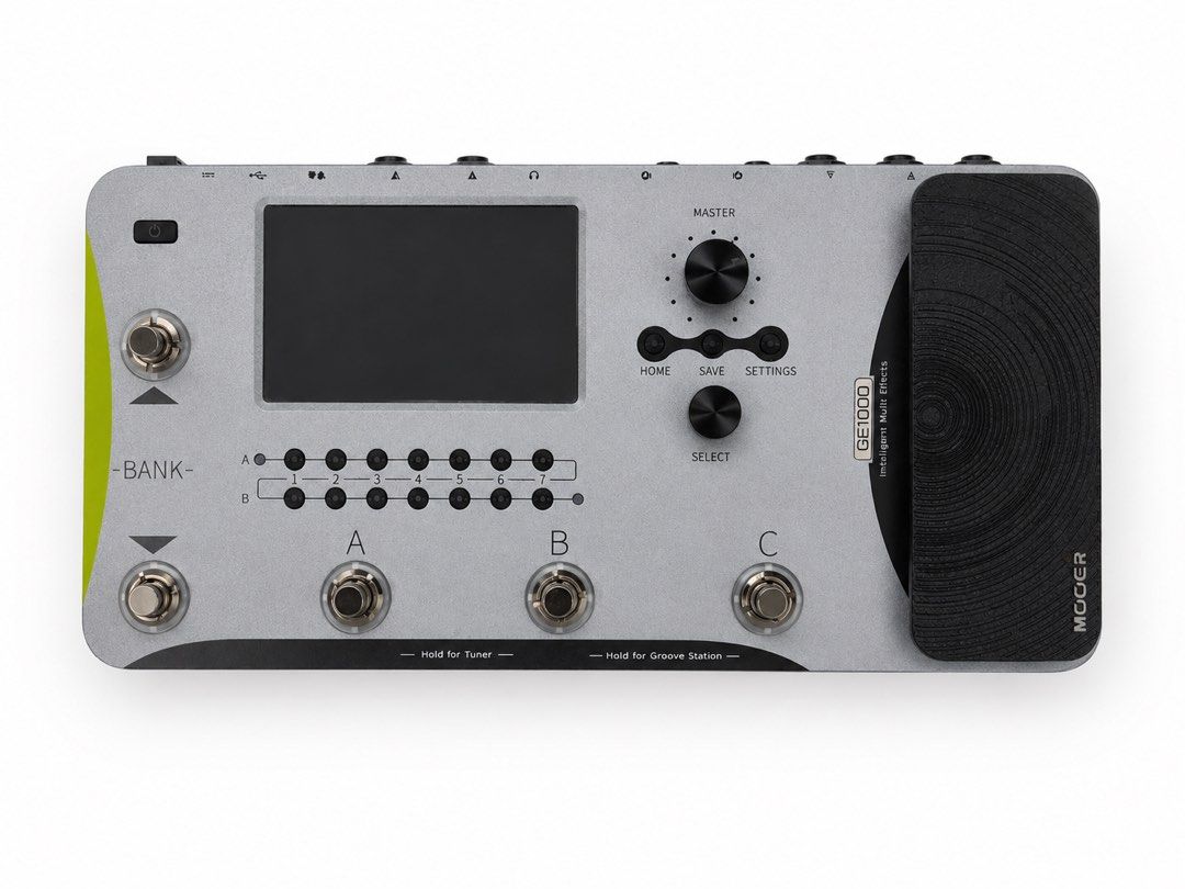 Mooer GE1000 GE1000Li Intelligent Multi Effects Pedal (Category: Musical Instruments) located in Kuala Lumpur. Submitted by hyperisltz (Listing ID 1450177853, Image 2). Description: - Mooer GE1000/GE1000Li Intelligent Multi-Effects Pedal - Built-in expression pedal for expressive control - User-friendly screen for easy navigation - Multiple footswitches for seamless effect management - Ample inputs and outputs on the rear panel - Includes origina