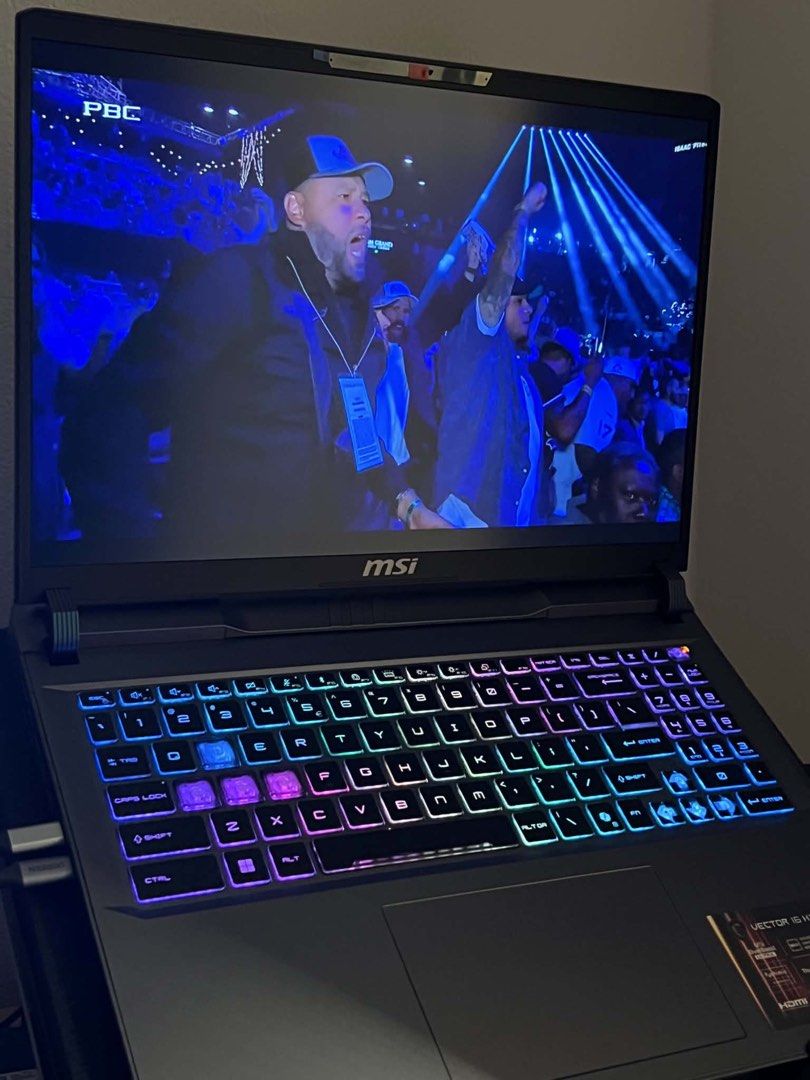 MSI VECTOR 16HX AI, RTX 5070TI (Category: Laptops & Notebooks) located in Manila. Submitted by aerocroft (Listing ID 1450254403, Image 3). Description: MSI Vector 16 HX AI – RTX 5070 Ti | Intel Core Ultra 7 | 240Hz | Almost New Selling my MSI Vector 16 HX AI in almost new condition. A powerful laptop ideal for gaming, AI workloads, content creation, video editing, programming, and everyday productivity. Specifications: * 💻 Intel Core Ultra 7 Pro