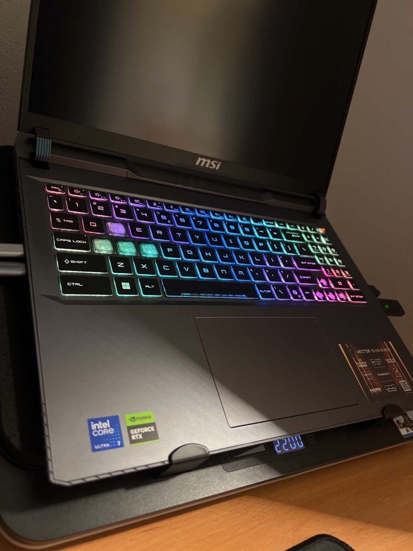 MSI VECTOR 16HX AI, RTX 5070TI (Category: Laptops & Notebooks) located in Manila. Submitted by aerocroft (Listing ID 1450254403, Image 2). Description: MSI Vector 16 HX AI – RTX 5070 Ti | Intel Core Ultra 7 | 240Hz | Almost New Selling my MSI Vector 16 HX AI in almost new condition. A powerful laptop ideal for gaming, AI workloads, content creation, video editing, programming, and everyday productivity. Specifications: * 💻 Intel Core Ultra 7 Pro