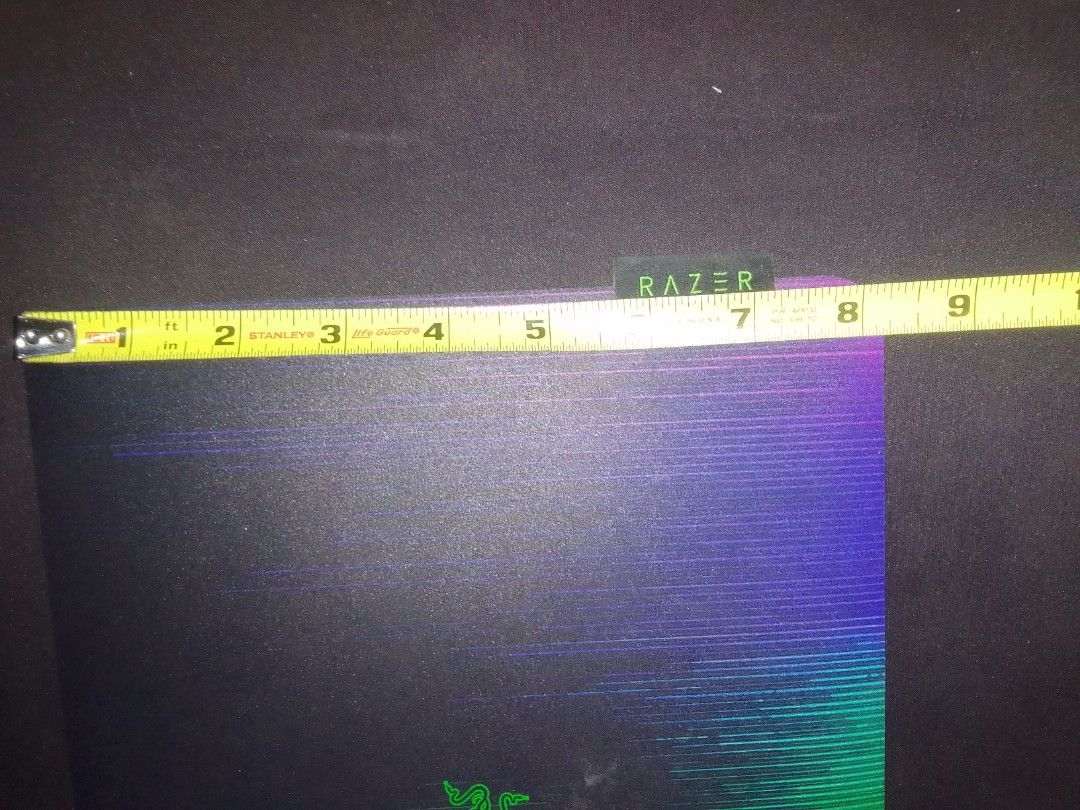 Original Razer Gaming Mousepad (Category: Mouse & Mousepads) located in Baguio. Submitted by eskimoprime (Listing ID 1450300429, Image 3). Description: Notes: - Authentic - Measurements in pics - Feel free to pm for more pics.