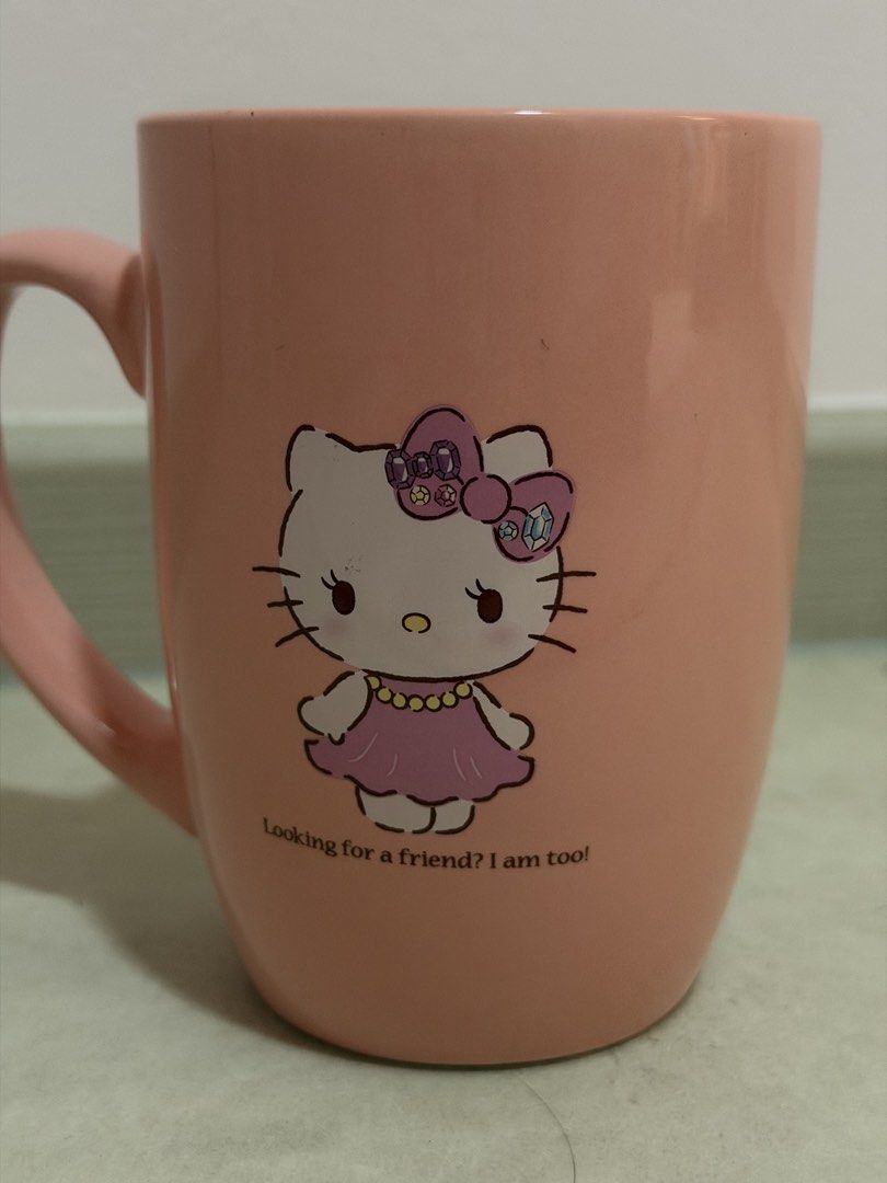 Pink Hello Kitty Mug with Gem Bow512135277587343361