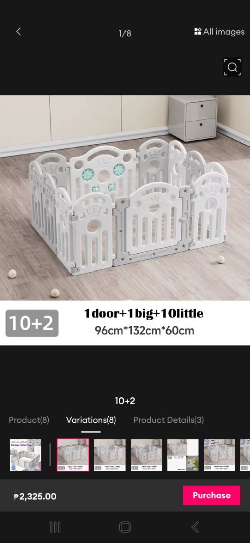 Pre-loved 12 panel playpen (Category: Infant Playtime) located in Las Pinas. Submitted by southmommah (Listing ID 1450166040, Image 1). Description: Outgrown, just needs cleaning.