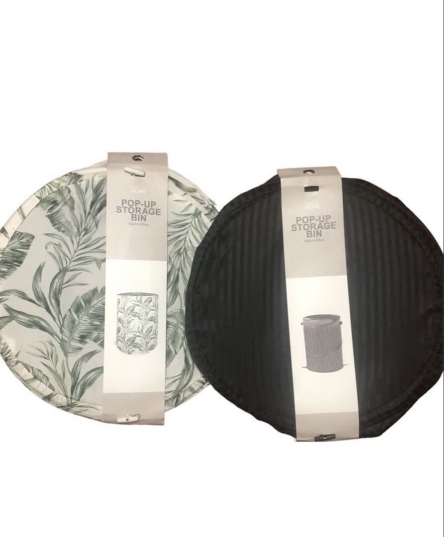 Primark hampers (Category: Laundry Baskets) located in Makati City. Submitted by aljacinto (Listing ID 1450265812, Image 2). Description: SELLING LOW‼️‼️ Primark (UK Brand) Hampers Type: Verdant design hampers Material: Heavy Duty Nylon Color: White with green leaves design print Rank: 10/10 (Brand-new, with labels) Location: Makati Price: P260 I have a few pieces left for each design .