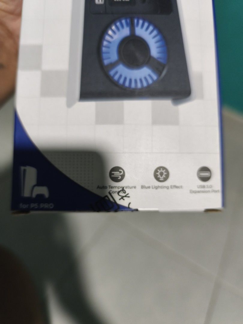 PS5 PRO Cooling Fan USB Blue Lighting512341154318274562