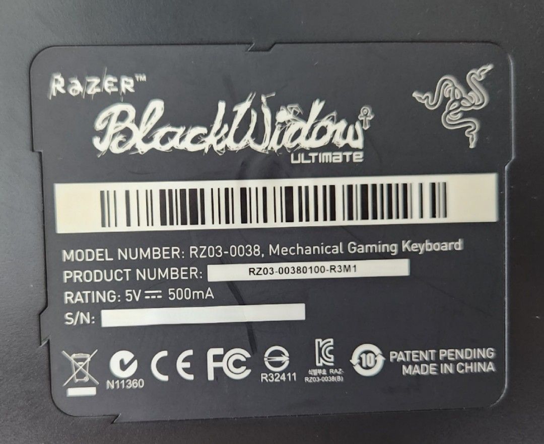 Razer Blackwidow Mechanical Keyboard511583982809917441