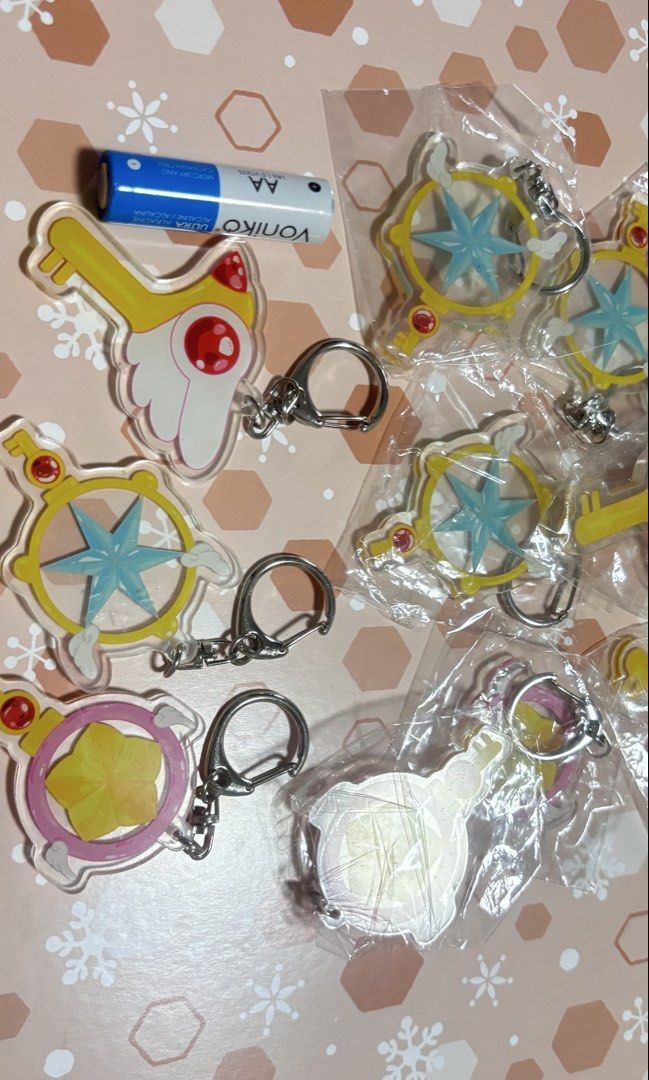 Set of 3 Cardcaptor Sakura keychains (Category: Character Goods) located in Calamba. Submitted by cur8d (Listing ID 1450314963, Image 2). Description: 3 pcs for 40 3 sets available .
