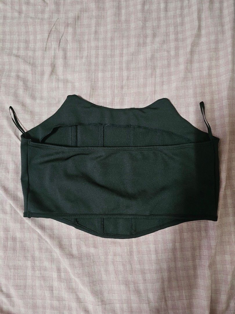 SHEIN Strapless Boned Corset [0XL] (Category: Undergarments & Loungewear) located in Quezon City. Submitted by declutterwithnari (Listing ID 1450140272, Image 2). Description: SHEIN Black Strapless Boned Corset Waist Belt [0XL] - Wasn't used, was stored sa cabinet lang. MOP: GCash, GoTyme, Maya (payment first) MOD: Lalamove, Grab, J&T (item + sf) rfs: decluttering.