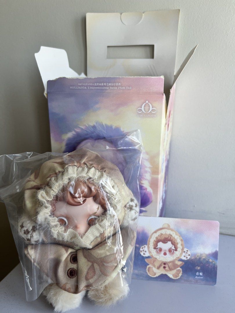 SKULLPANDA L’impressionnisme Series Plush Doll - Amber (Category: Plushies & Soft Toys) located in Manila. Submitted by abcd_erica (Listing ID 1450187383, Image 1). Description: - Authentic SKULLPANDA L’impressionnisme Series plush doll - Comes with original box and Card - Ideal for collectors and SKULLPANDA fans ❣️Amber RFS: Wrong Plushie Acquired .