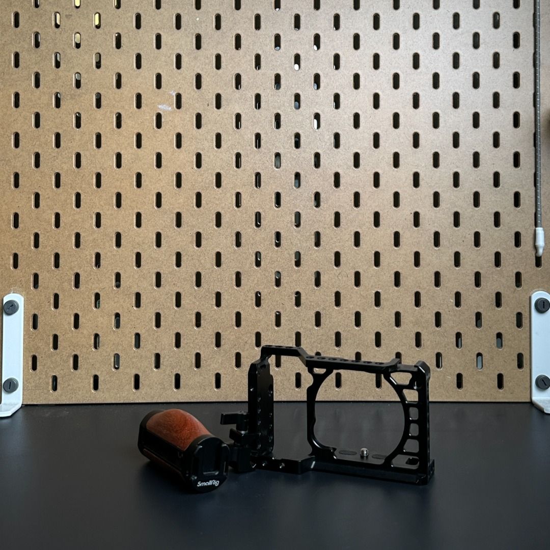 SmallRig a6500 Cage with NATO Holder (Category: Gimbals & Stabilizers ) located in Pasig City. Submitted by colelorenzo (Listing ID 1450179005, Image 1). Description: - Brand: SmallRig - Model: Cage with NATO Holder - Compatible with: Sony a6500 camera - Color: Black - Features: NATO holder for accessory attachment - Condition: Great, pre-owned - Benefit: Improves stability and expands mounting capabilities for filmmaking and vlogging. - SRP 6,32