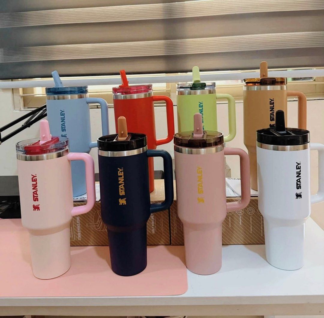 Stanley Quencher Flipstraw Tumbler (Category: Water Bottles & Tumblers) located in Taguig. Submitted by karlaynshin (Listing ID 1450135405, Image 1). Description: - Stanley Quencher Flipstraw Tumbler - 40oz with box - Includes reusable straw - Keeps drinks cold or hot all day.