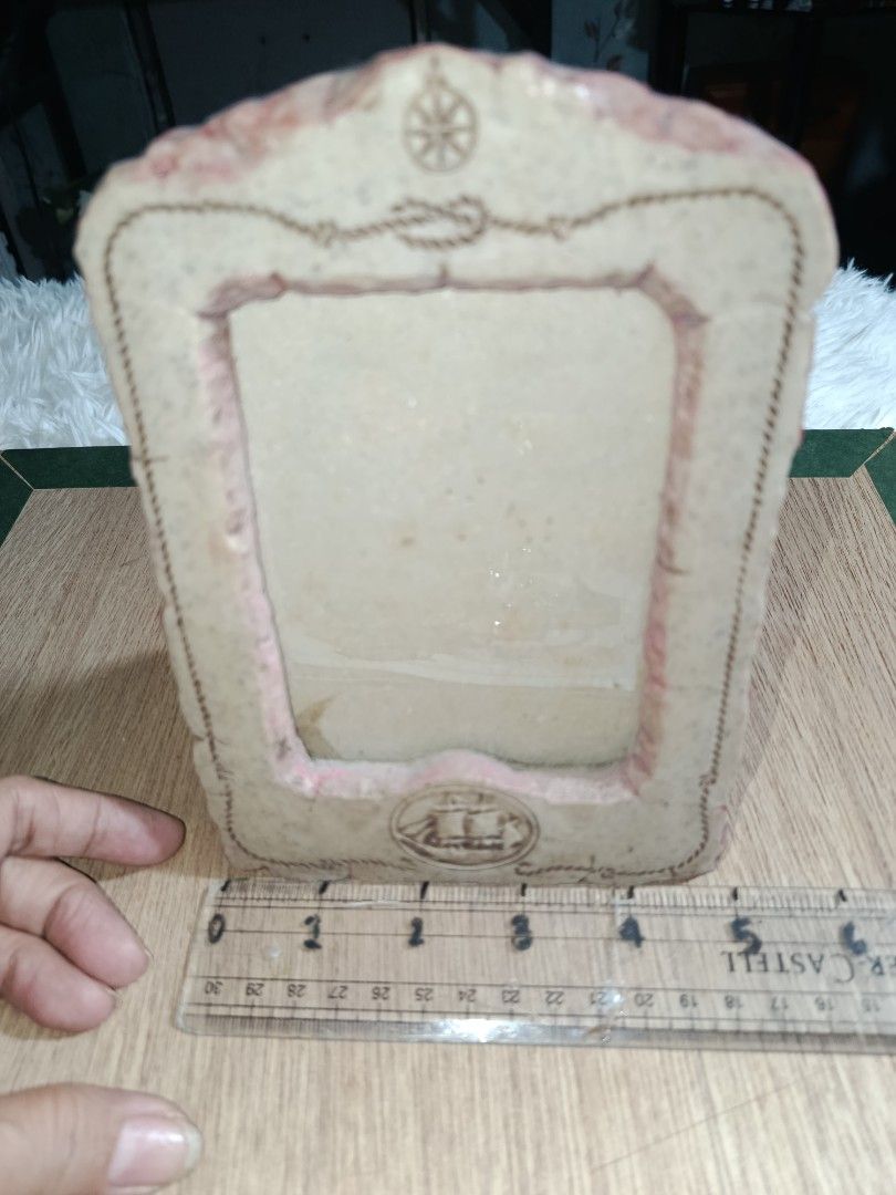 Stone frame with acrylic front (Category: Frames & Pictures) located in Quezon City. Submitted by kristal68 (Listing ID 1450316300, Image 1). Description: vintage design with carved artwork.
