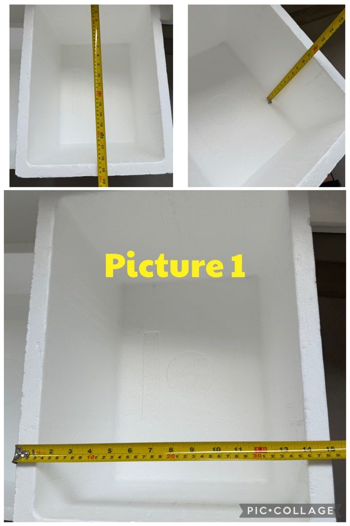 Styrofoam Cooler Box with Lid