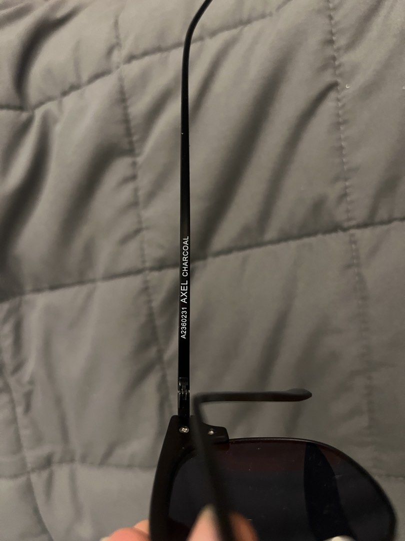 SUNNIES STUDIOS - Axel Sunglasses (Category: Sunglasses & Eyewear) located in Cavite. Submitted by Djbstuff (Listing ID 1450257161, Image 2). Description: - Sunnies Studios Axel Charcoal Sunglasses - Frame Color: Black - Lens Color: Dark Charcoal .