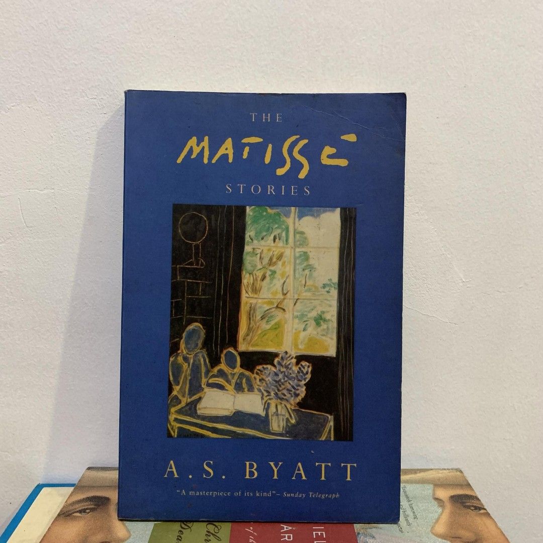The Matisse Stories by A.S. Byatt (Category: Storybooks) located in Cebu City. Submitted by book_bird (Listing ID 1450195143, Image 1). Description: - Collection of stories inspired by Matisse. - Features a striking blue cover with artwork. - Includes a quote from the London Telegraph: 'A masterpiece of its kind'. - Ideal for art and literature lovers..