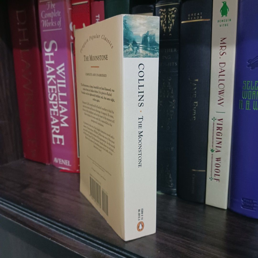 The Moonstone by Wilkie Collins (Category: Storybooks) located in Caloocan City. Submitted by alspaceship (Listing ID 1450267193, Image 3). Description: penguin popular classics ed. complete and unabridged tanning sides.