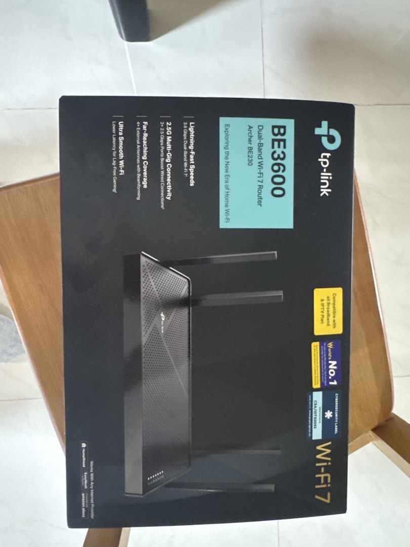 TP-Link Archer BE3600 Dual-Band Wi-Fi 7 Router