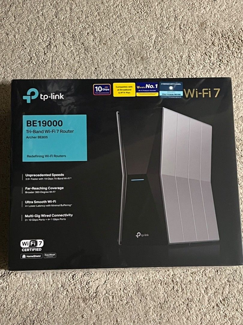 TP-Link BE19000 Tri-Band Wi-Fi 7 Router