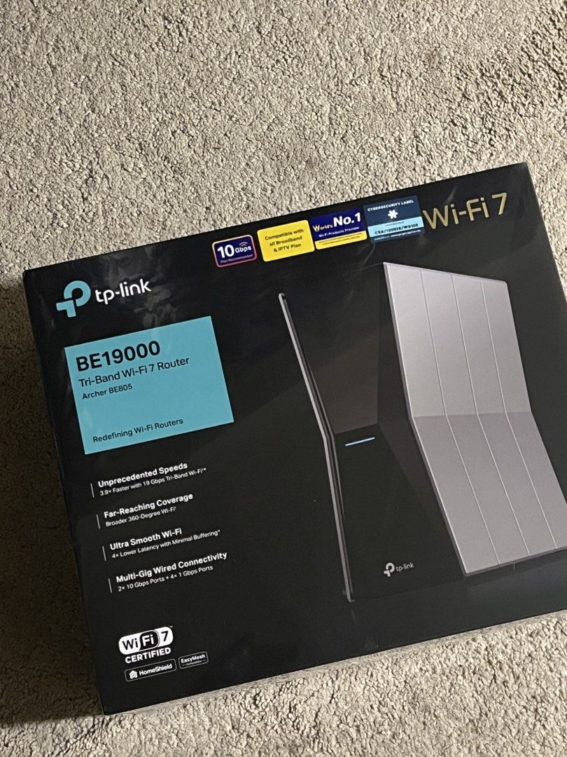 TP-Link BE19000 Tri-Band Wi-Fi 7 Router Archer BE805