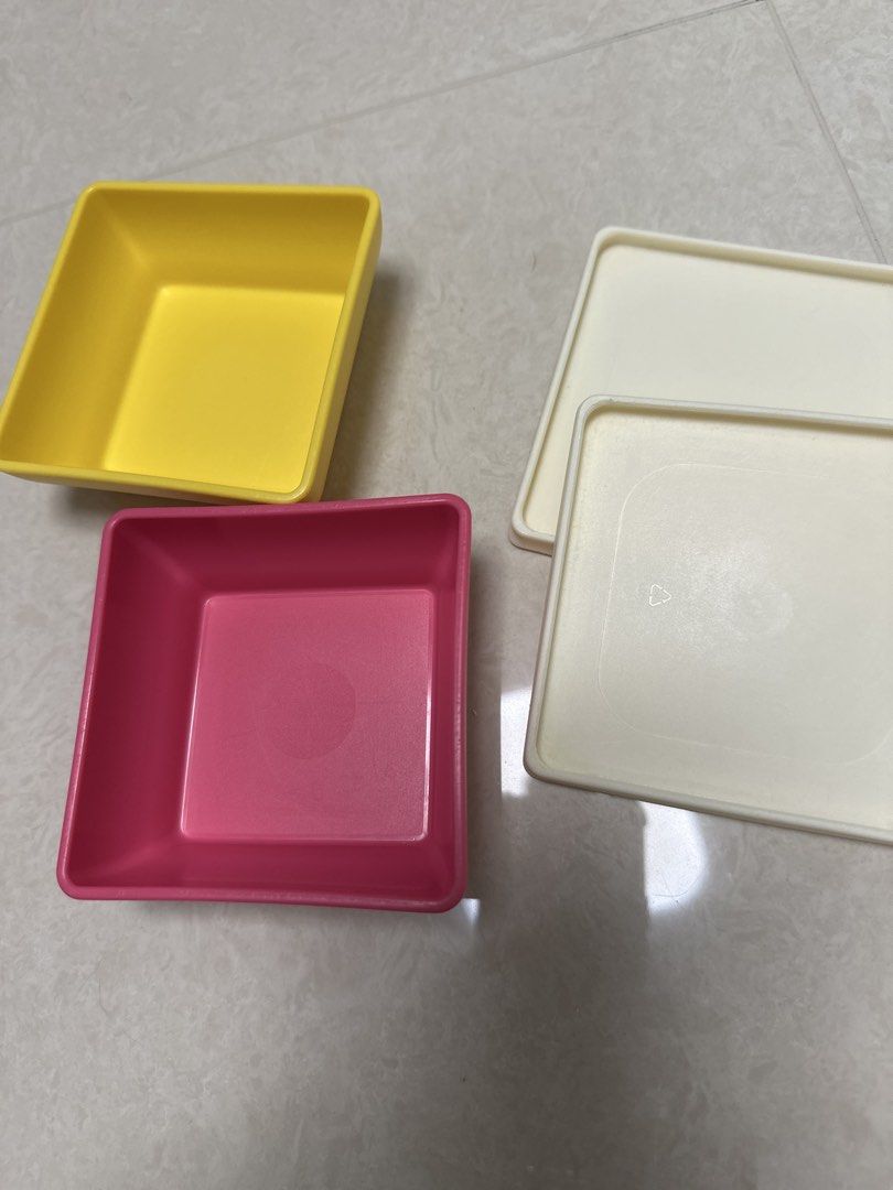 Tupperware Square Containers Set of 2511843739076536322