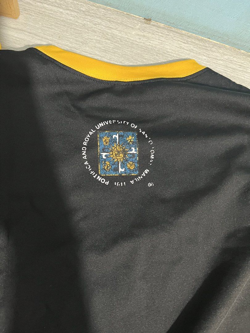 UST PathFit Swimming Uniform (Category: Sets or Coordinates) located in Manila. Submitted by bluesky_250 (Listing ID 1450202369, Image 2). Description: - Size: XL - Medyo fade yung logo sa likod.