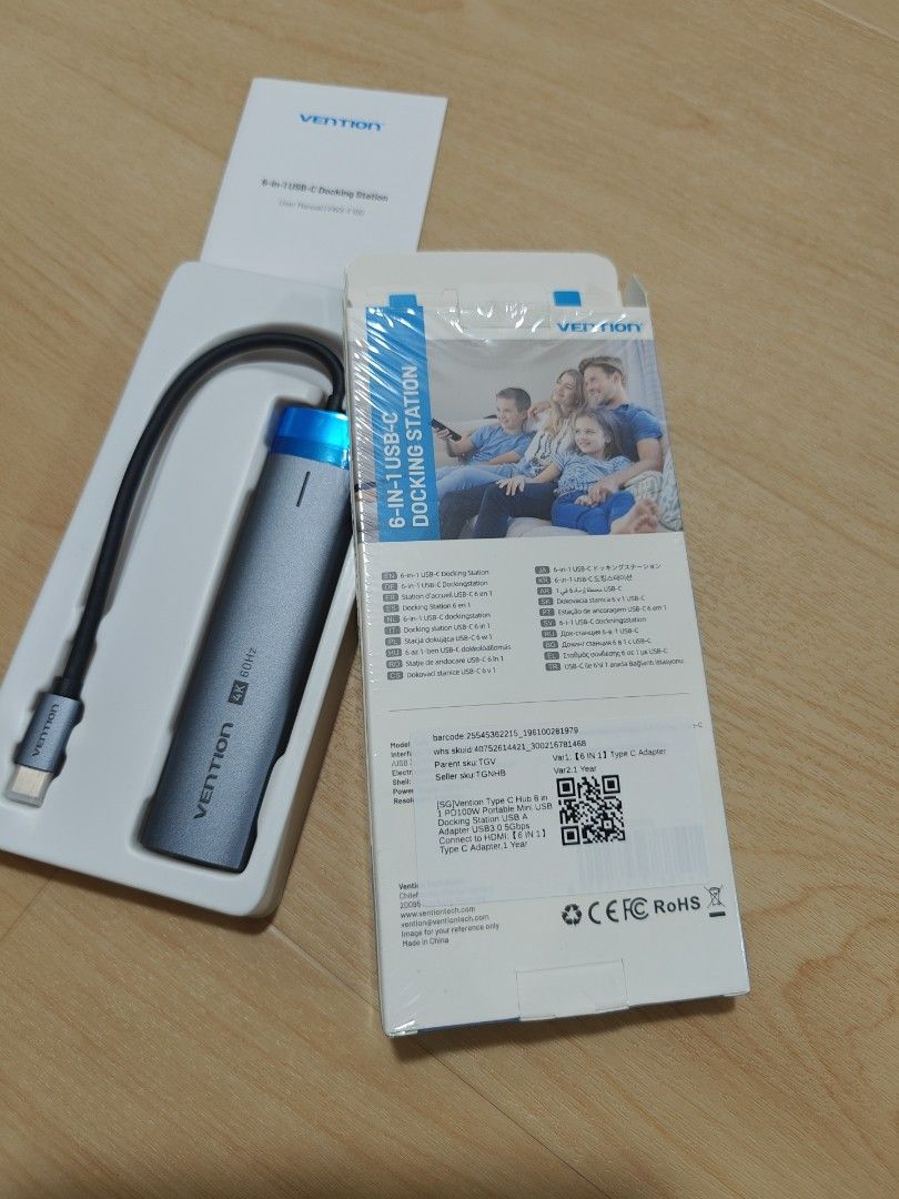 Vention 6-in-1 USB-C Docking Station 4K HDMI512043718028175361