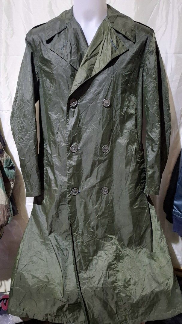 Vintage us army raincoat (Category: Coats, Jackets and Outerwear) located in Baguio. Submitted by thriftrot (Listing ID 1450262453, Image 1). Description: 1967 us army raincoat rubber coated good for heavy rain still in mint condition regardless of age no issue size 38/small futs medium to semi large loc. baguio add shipping fee .