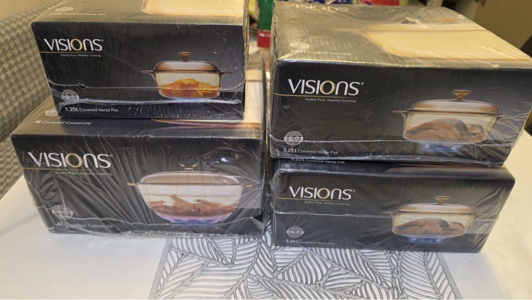 Visions Glass Cookware Pots and Casseroles