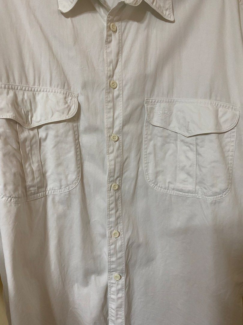 White dockers two pockets short sleeve shirt (Category: Formal Shirts) located in Calamba. Submitted by matthymattiu (Listing ID 1450184963, Image 3). Description: .