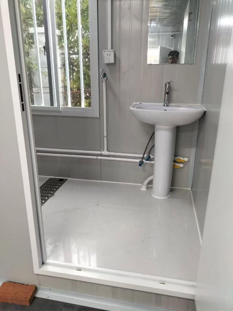 White Prefab house with toilet (studio type) (Category: Other Home Decor) located in San Pablo. Submitted by ablpsports (Listing ID 1450220905, Image 3). Description: White Prefab house with toilet (studio type) 🏠Minimum 14units Each unit 2doors 3windows 3lights 3socket Free deliver Unloading of goods c/o client Strictly 80% dp ₱135,000 each La Union/Tarlac/Nueva Ecija/Zambales/Bataan/Pangasinan/Pampanga/Bulacan/Metro Manila/Cavite/Laguna/Batang