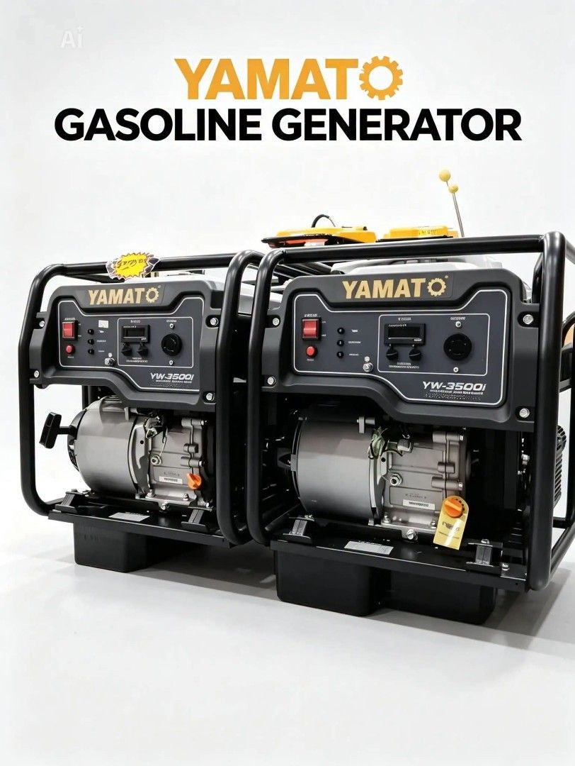 YAMATO GENERATOR (Category: Construction Tools & Equipment) located in Manila. Submitted by yang07_vhen (Listing ID 1450145067, Image 1). Description: YAMATO GENERATOR SPECS: Model:YW-3500i ✅Rated Voltage: 220V ✅ Frequency: 60Hz ✅ Rated Power: 3000W ✅ Peak Power: 3200W ​✅ Rated Currency: 13.6A ​✅ Power Factor: 1.0 ​✅ Phase: single FOR ONLY:23,500 SPECS : ✅Model: YTX3500i ✅ Rated Power: 3.0kW ✅ Max. Power: 3.3kW ✅Rated Voltage: 220V ✅ Rated Freque