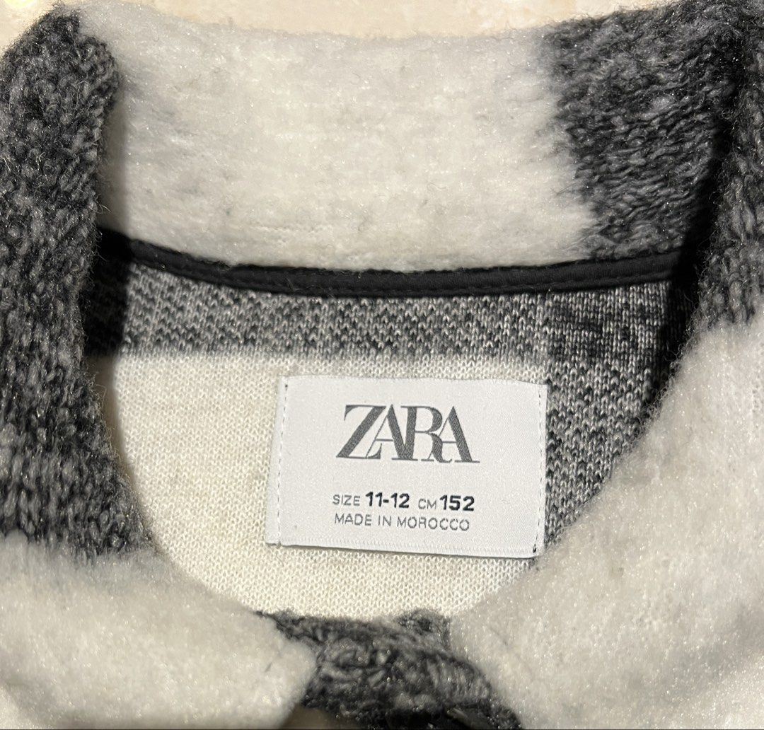 zara kids black and white checkered shacket/jacket (Category: Babies & Kids Fashion) located in Quezon City. Submitted by giytan (Listing ID 1450239379, Image 2). Description: for 11-12 yrs old or 152cm cropped fit, is good for cold weather .