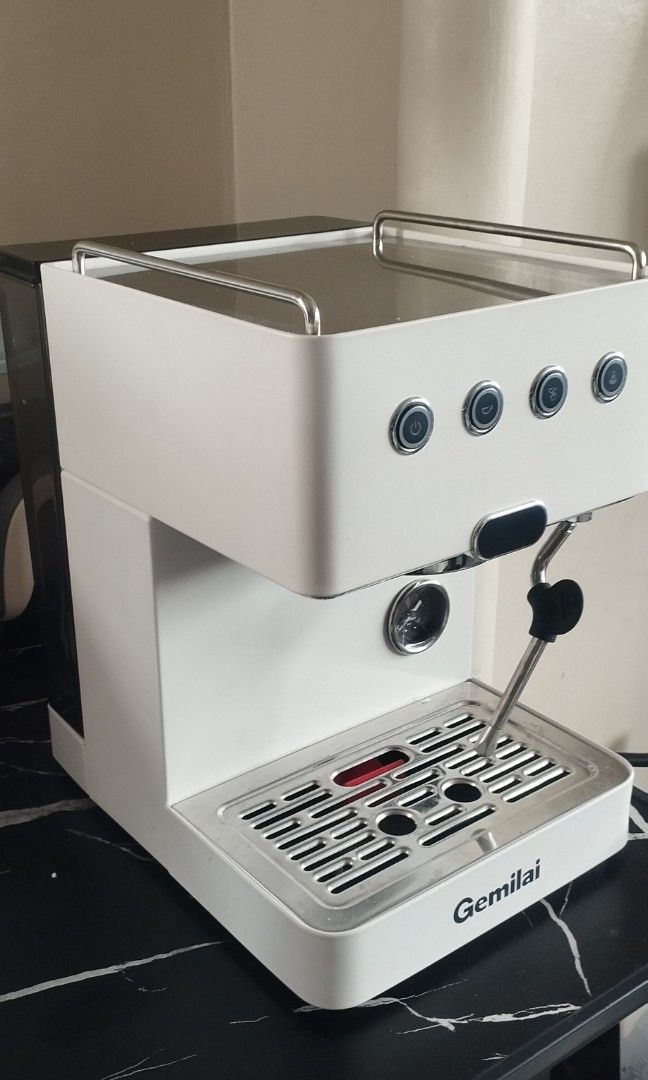 Gemilai G3005L Espresso Machine (Category: Coffee Machines & Makers) located in Quezon City. Submitted by tabitha.declutter (Listing ID 1450523325, Image 2). Description: complete with box w/soft copy receipt originally purchased at P15,709 pick up GSIS, Complex, Diokno Blvd. Pasay City Saturday only rds: Ugrade.