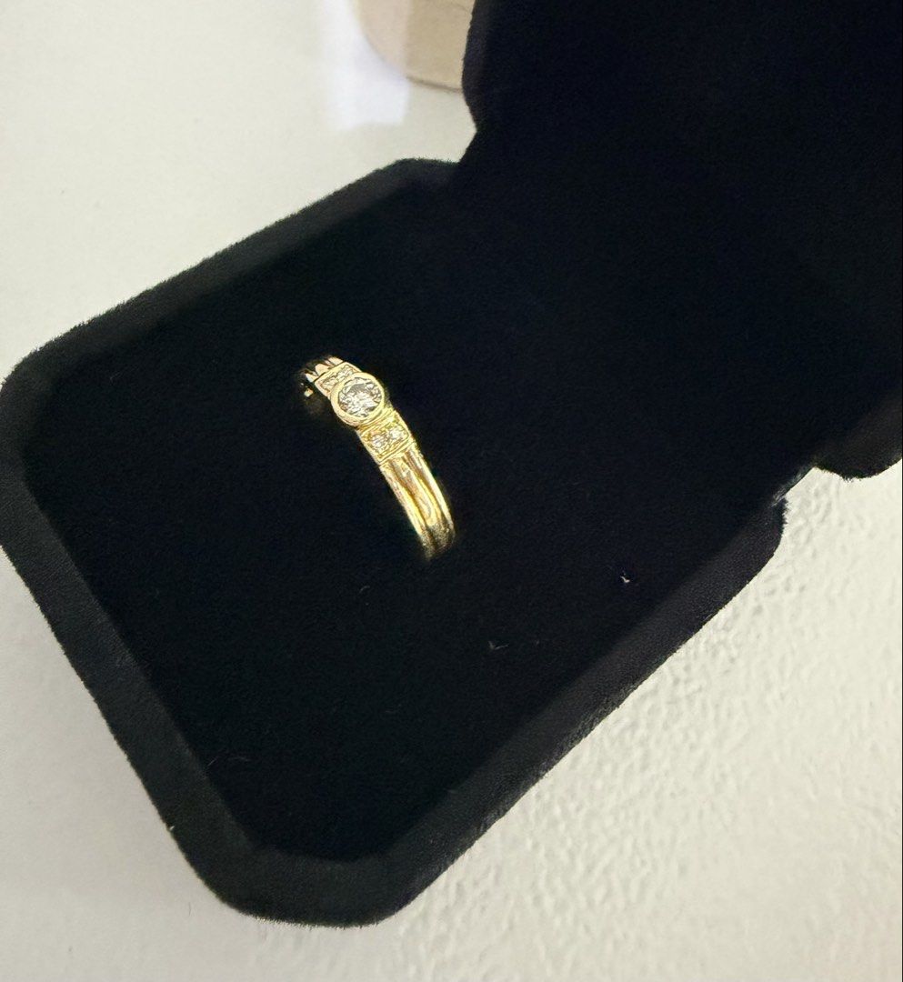 18k Japan Gold Diamond Ring (Category: Rings) located in Manila. Submitted by importgoodiesph (Listing ID 1450399354, Image 3). Description: 18k Japan Gold Ring with 0.16ct Natural Diamonds - in excellent condition - 18k Japan gold - 0.16ct natural diamonds - size: 5 - 2.48 grams LBC shipping c/o buyer..