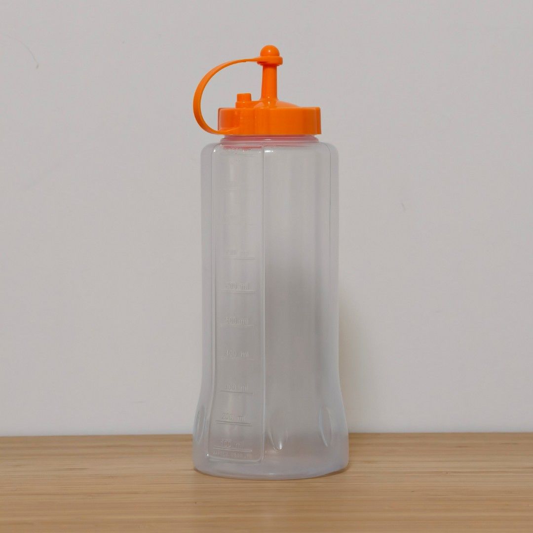 (1L/1000ml) Lion Star BPA Free PP Plastic Sauce Squeeze Bottle, Clear