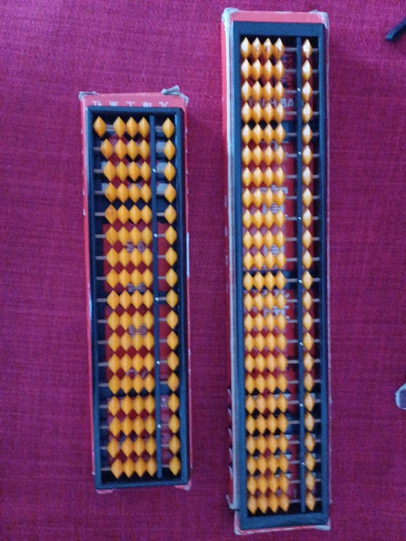 2 Orange Abacus Counting Frames (Category: Educational & Learning Toys) located in Singapore. Submitted by munch2015 (Listing ID 1450354076, Image 1). Description: - Set of 2 orange abacus counting frames - For math learning. Still in good condition. Self collect at the East - Tampines .