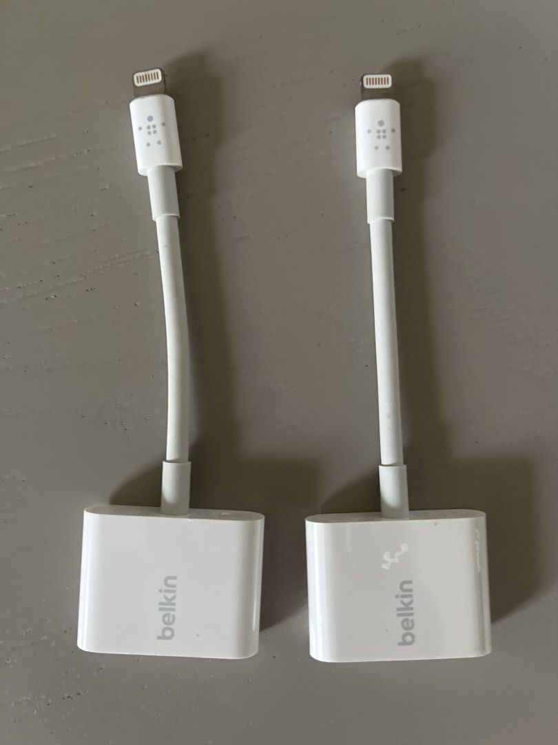2x Belkin Lightning Digital AV Adapters for iPhone/iPad