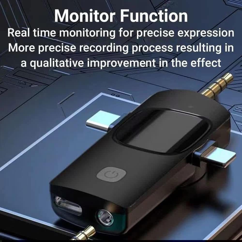 3-in-1 Wireless Lavalier Microphone for iOS, Type-C, 3.5mm (Category: Microphones) located in Manila. Submitted by iliasjen3082126 (Listing ID 1450368533, Image 3). Description: - Wireless microphone set - Compatible with iOS, Type-C devices, and 3.5mm audio jacks - Monitor function for real-time audio checking - Easy auto-pairing setup - Compact and portable design - Ideal for vlogging, interviews, and content creation 450-single mic 550-double 