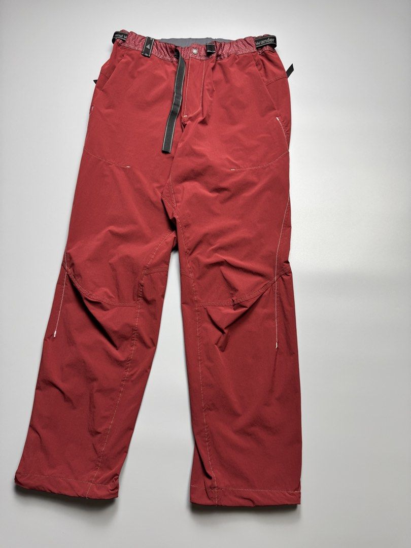 And Wander - Belted Reflectorize Contrast Stitch - Pants (Category: Joggers) located in Quezon City. Submitted by japon_rose (Listing ID 1450524972, Image 3). Description: READ DESCRIPTION FIRST BEFORE YOU START A DEAL GUARANTEED AUTHENTIC ❗️ Mens/ And Wander - Reflectorize Contrast Stitch - Pants (Nylon material waterproof) Color: Red Size: 3 on Tag (Mens) Length: 38 Waist: 28-32 Inseam: 29 Knee: 9 Leg Opening: 7.5 (with string) Front Rise: 10.5