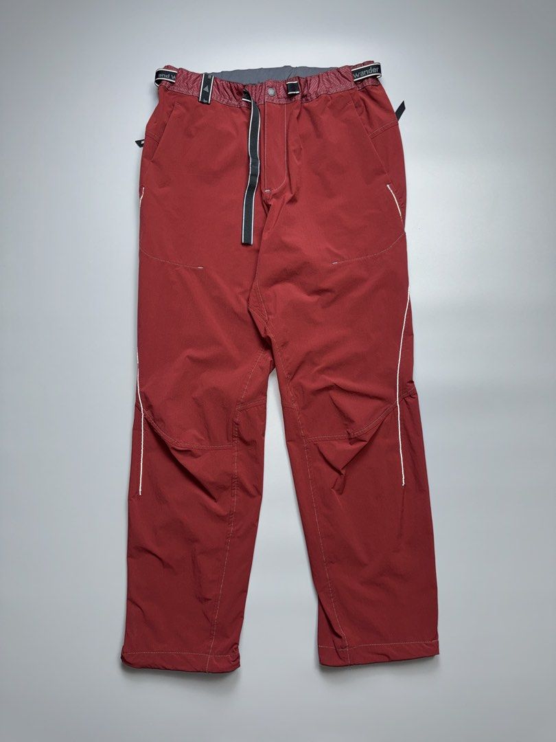 And Wander - Belted Reflectorize Contrast Stitch - Pants (Category: Joggers) located in Quezon City. Submitted by japon_rose (Listing ID 1450524972, Image 2). Description: READ DESCRIPTION FIRST BEFORE YOU START A DEAL GUARANTEED AUTHENTIC ❗️ Mens/ And Wander - Reflectorize Contrast Stitch - Pants (Nylon material waterproof) Color: Red Size: 3 on Tag (Mens) Length: 38 Waist: 28-32 Inseam: 29 Knee: 9 Leg Opening: 7.5 (with string) Front Rise: 10.5