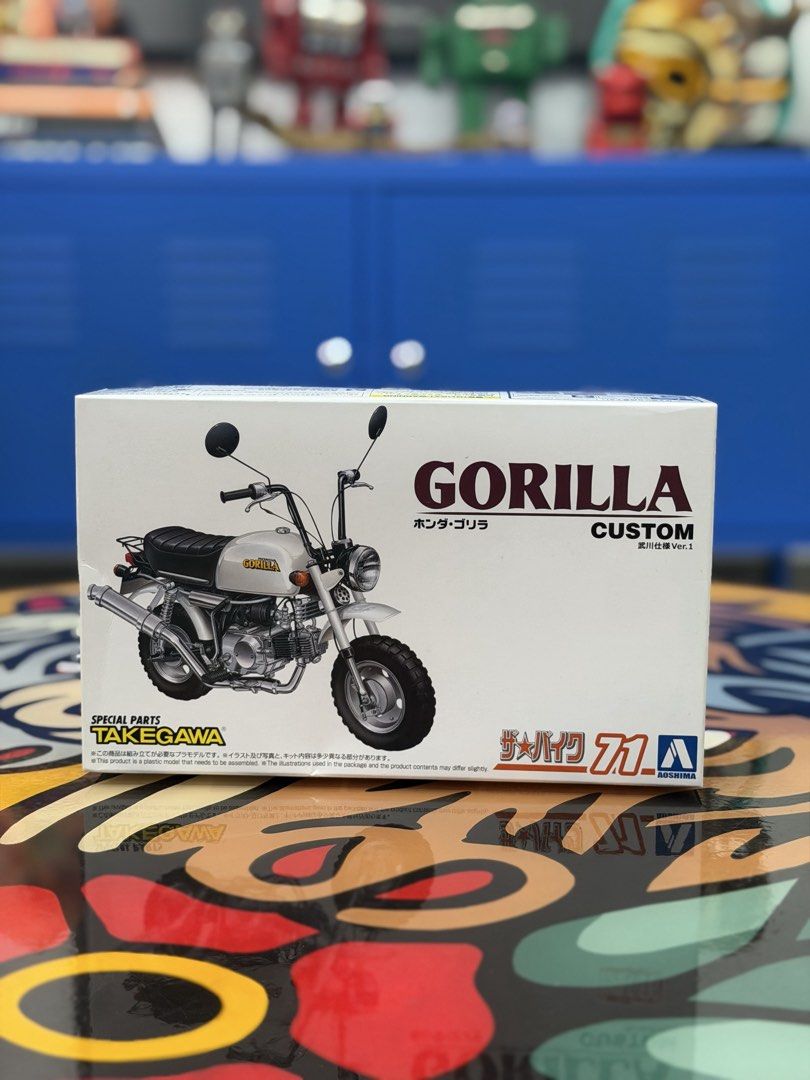 Honda Gorilla Custom Model Kit (Category: Gundam & Model Kits) located in Taguig. Submitted by hellokewpie (Listing ID 1450382418, Image 1). Description: - UNOPENED - Aoshima Honda Gorilla Custom 71 plastic model kit.