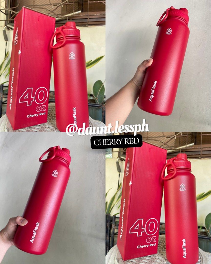 AquaFlask Water Bottle (40 oz) (Category: Water Bottles & Tumblers) located in Manila. Submitted by daunt.lessph (Listing ID 1450485024, Image 3). Description: selling brand new AquaFlask 40oz Wide Mouth water bottles with Flip Cap. Available colors: ✅ Arctic White ✅ Flamingo ✅ Cherry Red ✅ Powder Blue • condition : brand new • 100% authentic • Vacuum insulated stainless steel to keep drinks cold or hot for hours perfect for everyday use, work, s