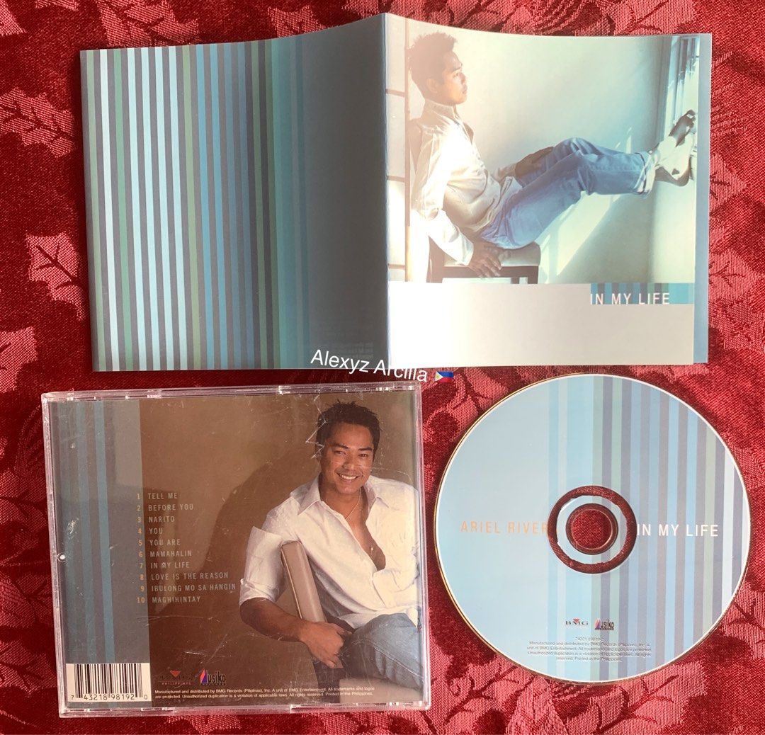Ariel Rivera In My Life CD (Category: CDs & DVDs) located in Manila. Submitted by pitchi0969 (Listing ID 1450490780, Image 2). Description: - Ariel Rivera's 'In My Life' album - Features 10 tracks - Original OPM (Original Pilipino Music) - Manufactured and distributed by BMG Records (Pilipinas), Inc. - Printed in the Philippines.