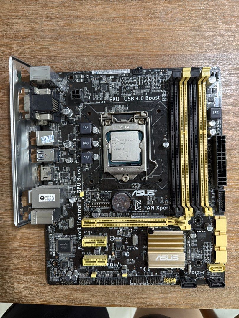 ASUS LGA1150 Motherboard with Intel Xeon E3-1231V3 CPU