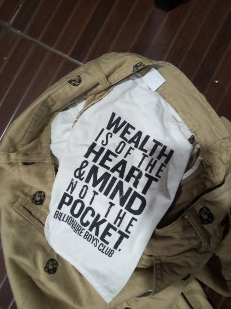 bbc chino shorts (Category: Activewear) located in Caloocan City. Submitted by boo1500_thriftshuf (Listing ID 1450527597, Image 3). Description: Billionaire boys club short size 34+36 10/10 condition slightly nego.