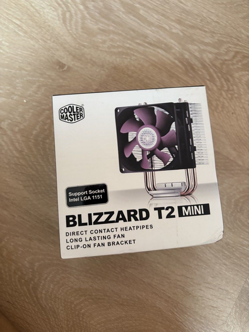 Blizzard T2 MINI Cooler Master Clip on Fan (Category: Other Accessories) located in Muntinlupa City. Submitted by inyadev (Listing ID 1450389265, Image 1). Description: Opened to see the contents This was just gifted so I don’t know how to use it. Please don’t ask me about PC parts haha. .