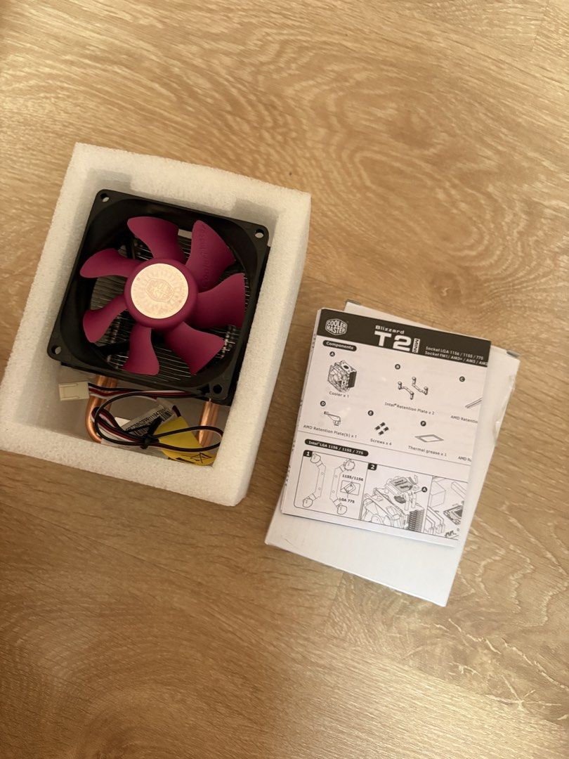 Blizzard T2 MINI Cooler Master Clip on Fan (Category: Other Accessories) located in Muntinlupa City. Submitted by inyadev (Listing ID 1450389265, Image 3). Description: Opened to see the contents This was just gifted so I don’t know how to use it. Please don’t ask me about PC parts haha. .